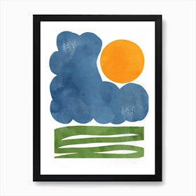 Sun And Clouds Art Print