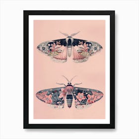 Radiant Butterflies William Morris Style 7 Art Print