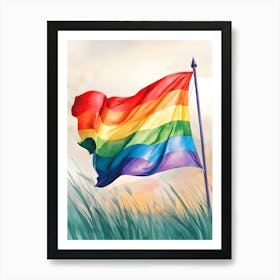 Rainbow Flag Art Print