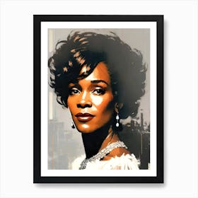 Whitney Houston Canvas Print Art Print