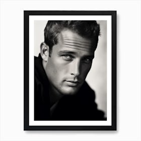 Black And White Photograph Paul Newman Art Print