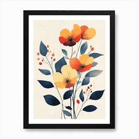 Flowers In A Vase 72 Art Print