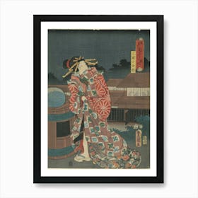 Geisha, Utagawa Kunisada Art Print