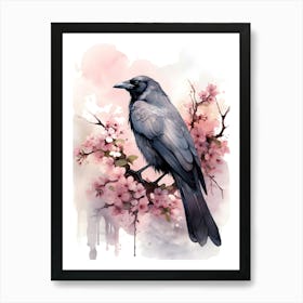 Crow bird Art Print