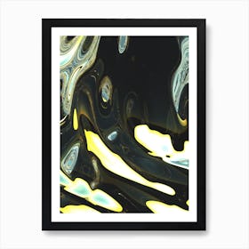Flow Of Gold 2 Art Print