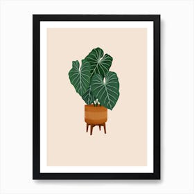 Colocasia Plant Art Print