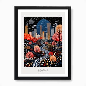 Poster Of Montreal, Illustration In The Style Of Pop Art 3 Art Print