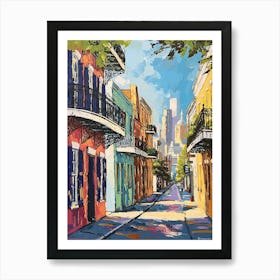 New Orleans Cityscape Painting Style 1 Art Print