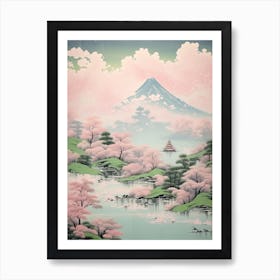 Mount Azuma In Fukushima Japanese Landscape 5 Art Print