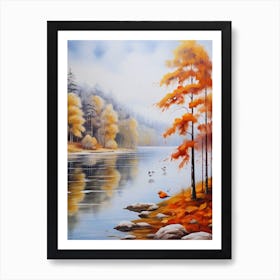 Autumn By The Lake2. Art Print