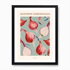 Onion Pattern Illustration Poster 3 Art Print