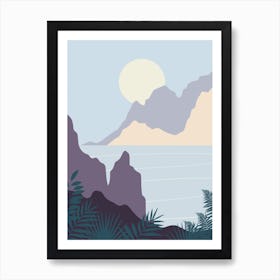 Landscape With Mountains 6 Art Print