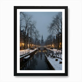 Winter In Amsterdam 1 Art Print