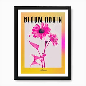 Hot Pink Sunflower 1 Poster Art Print