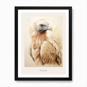 Vintage Bird Drawing Vulture 1 Poster Art Print