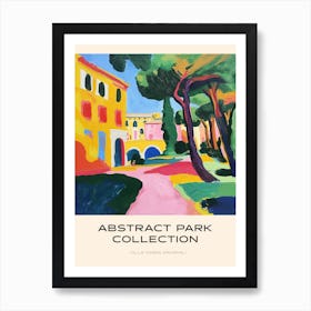 Abstract Park Collection Poster Villa Doria Pamphili Rome 2 Art Print