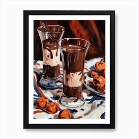 Chocolate Mousse Painting 3 Art Print