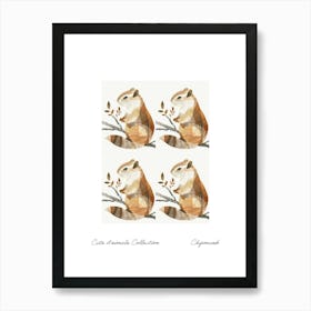 Cute Animals Collection Chipmunk 3 Art Print