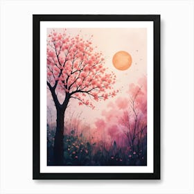 Sakura Tree Art Print