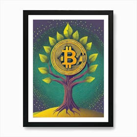 Bitcoin Tree 1 Art Print