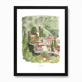 Italy Barga Tuscany Art Print