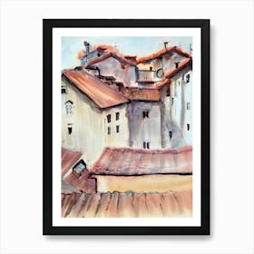 Roofs Of Florence Art Print