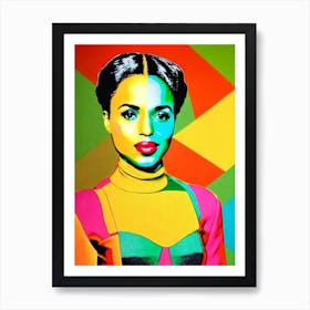 Kerry Washington Colourful Pop Movies Art Movies Art Print