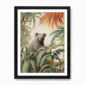 Koala 1 Tropical Animal Portrait Art Print