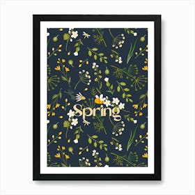 Spring Floral Pattern 1 Art Print