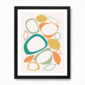 Mid Century Abstract Shapes 8 Art Print