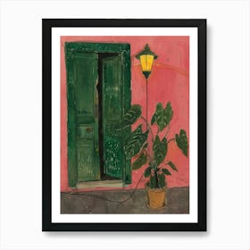 Green Door 2 Art Print