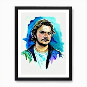 Emile Hirsch In Into The Wild Watercolor Art Print