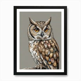 Owl Canvas Print 1 Art Print