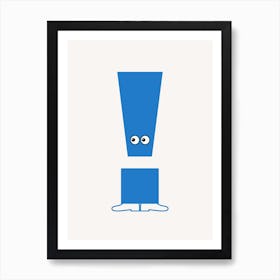 Alphabet Poster Exclamation Point Art Print