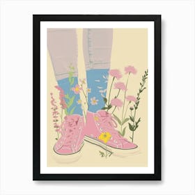 Flowers And Sneakers Spring 4 Art Print