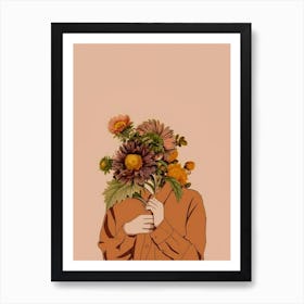 I Love Flowers Art Print