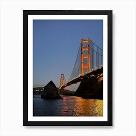 Golden Gate Reflection Art Print