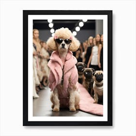 Runway Poodle Art Print