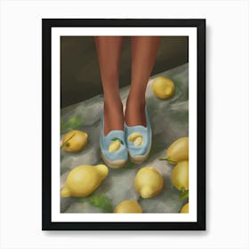 Lemon Steps Art Print