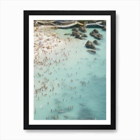 Full Beach Aerial Photo Art Print