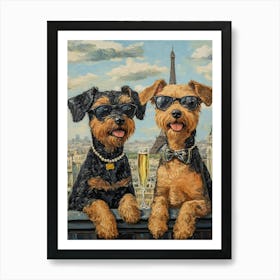 Airedale Whimsy 20 Art Print