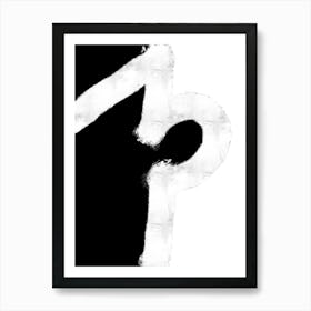 Minimal Black and White Abstract vol.6 Art Print