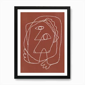 Portrait Of A Nude Woman Art Print