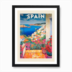 Ibiza Spain 2 Fauvist Painting  Travel Poster Art Print