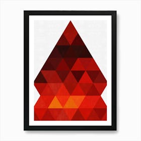 Triangle geometry 7 Art Print