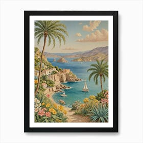 Mediterranean Seascape Affiche