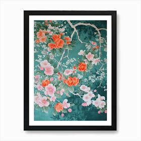 Hokusai Great Japan Botanical Japanese 1 Art Print