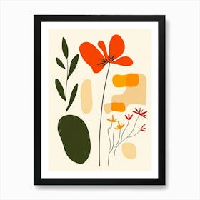 Abstract Floral Painting 50 Art Print