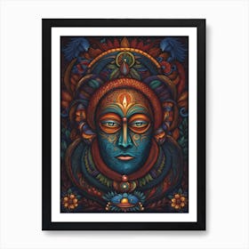 Buddha Face Art Print