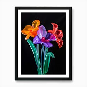 Bright Inflatable Flowers Orchid 3 Art Print